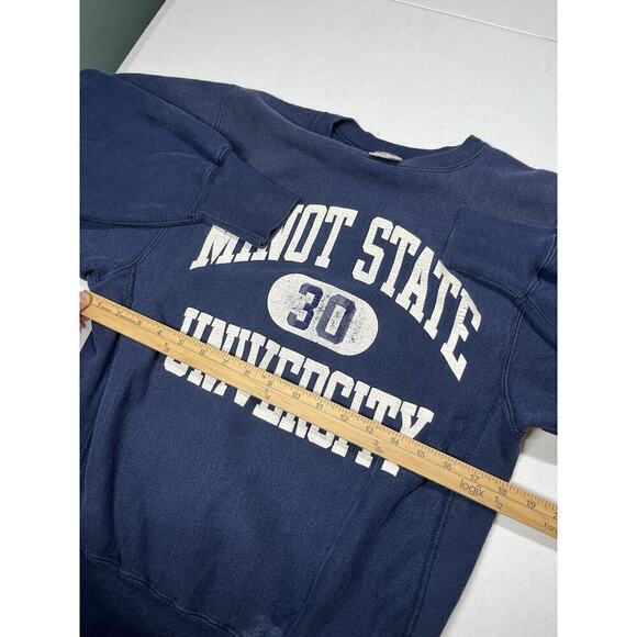 Vintage Champion Reverse Weave Minot University Crewneck Sweatshirt Size M - Picture 4 of 7